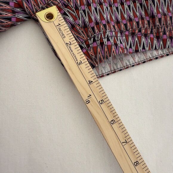 Athleta Purple Thistle Aztec Print Ariel Fo Sho Mid Rise Athletic Shorts Sz 2 - Picture 8 of 12